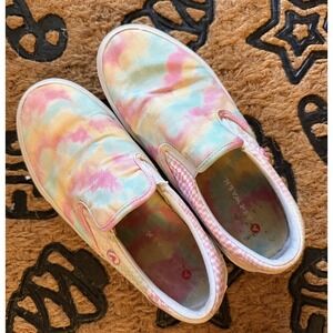 AIRWALK Tie Dye Slip On Sneakers Women's Shoes Size 8 Rainbow Pastels